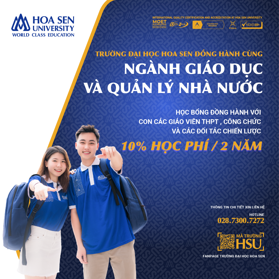 Trường đại học cấp học bổng cùng ngành giáo dục và cán bộ công chức- Ảnh 1.