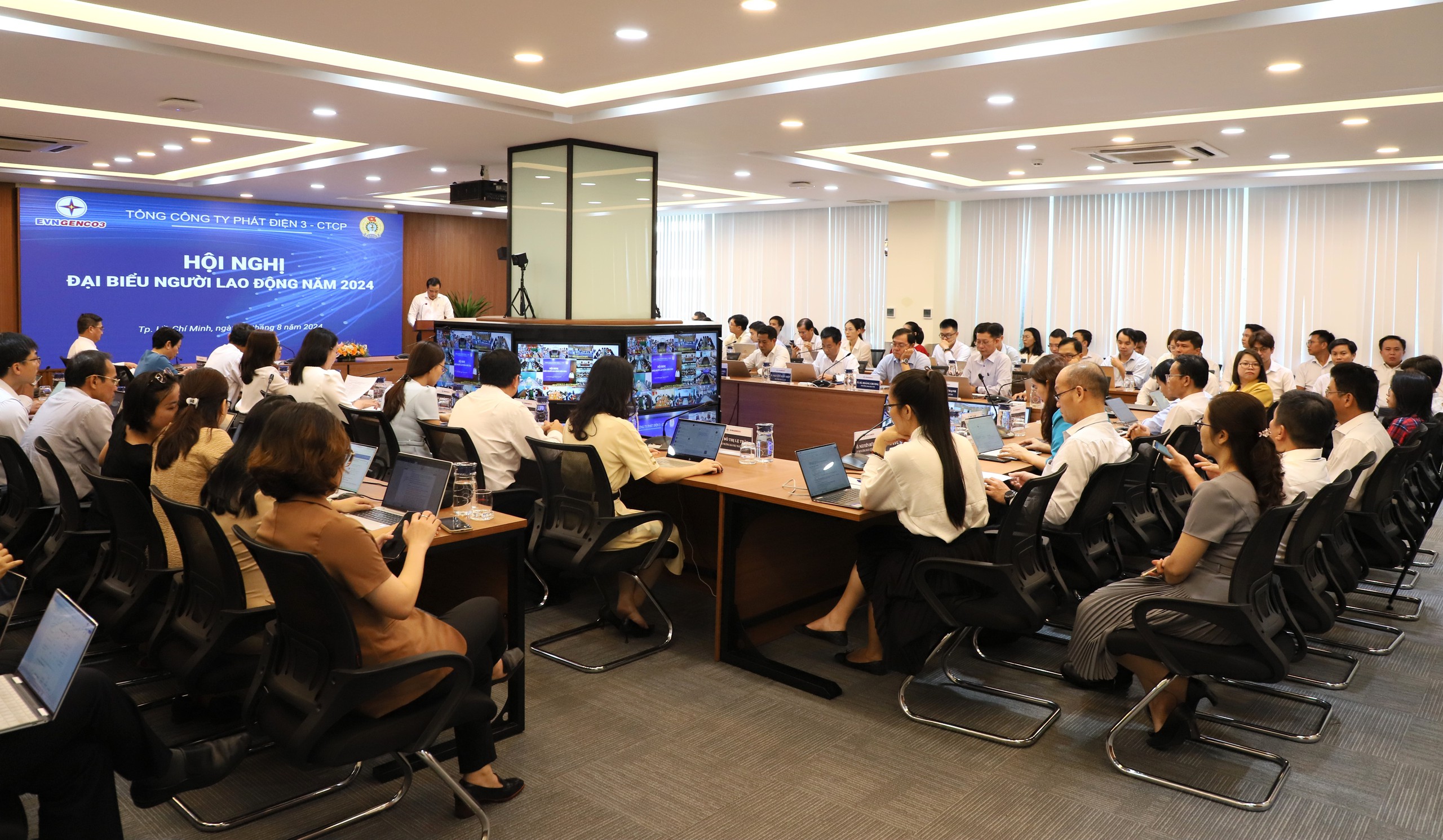 Quang cảnh Hội nghị Đại biểu Người lao động Tổng Công ty Phát điện 3 năm 2024 Quang cảnh Hội nghị Đại biểu Người lao động Tổng Công ty Phát điện 3 năm 2024