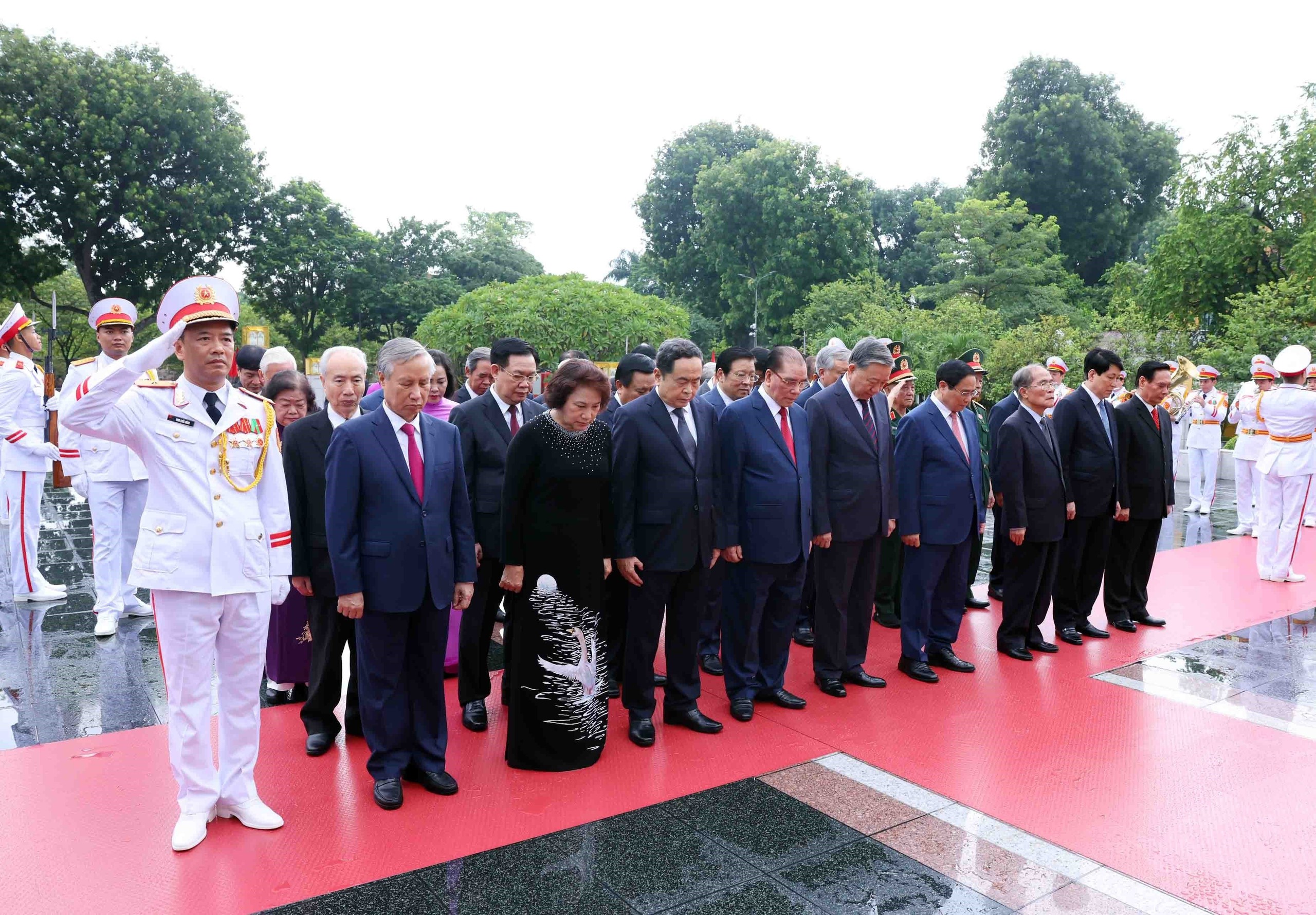 Lãnh đạo Đảng, Nhà nước viếng Chủ tịch Hồ Chí Minh nhân Quốc khánh 2.9- Ảnh 12.