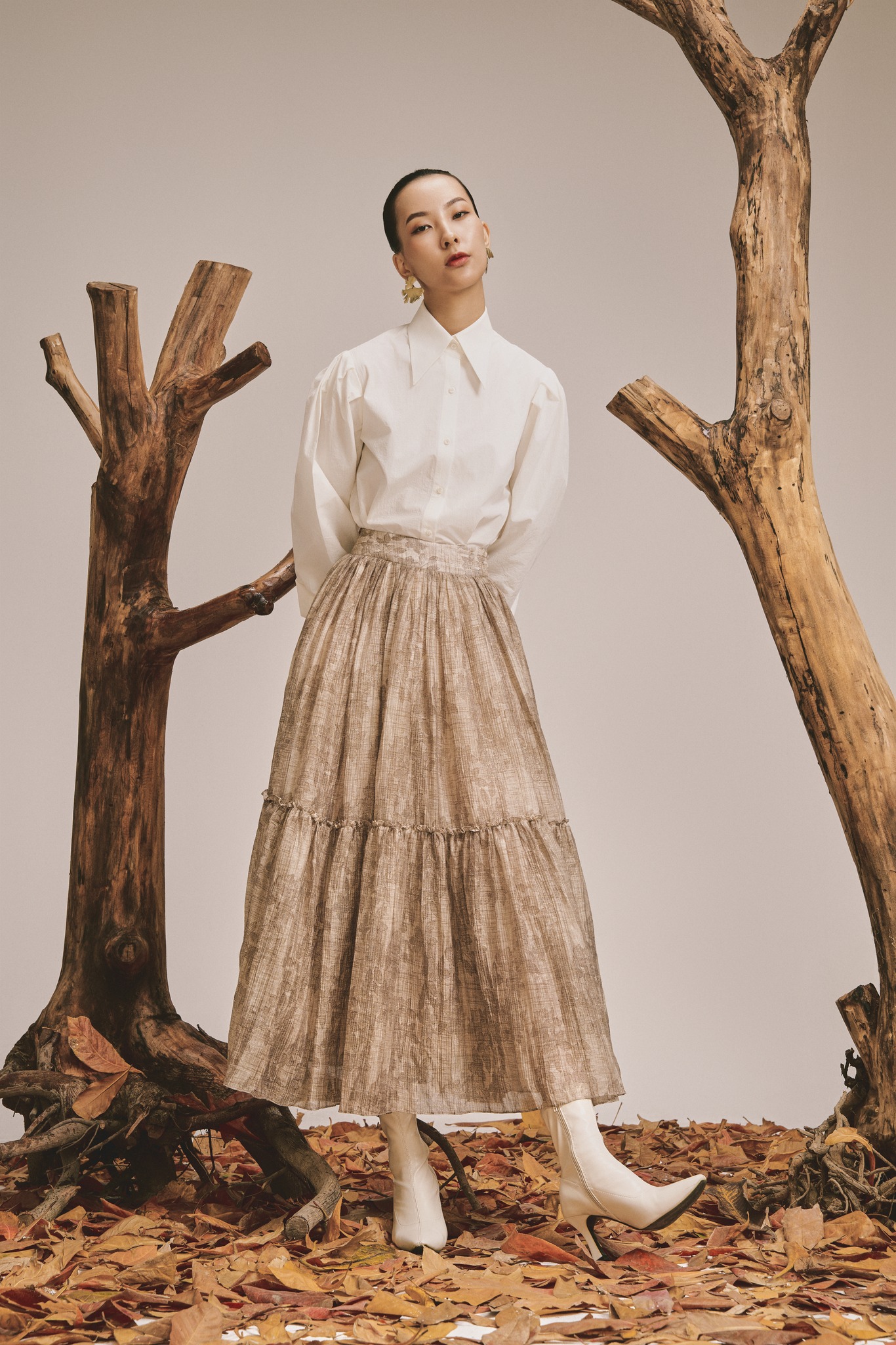 សម្លៀកបំពាក់ដែលមានលំនាំនឹងធ្វើឱ្យនារីចាប់អារម្មណ៍ - រូបថត 8 ។ Những trang phục họa tiết sẽ làm quý cô mê mẩn- Ảnh 8.