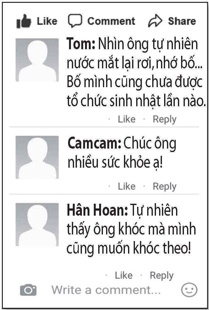 Cụ ông U.80 bật khóc khi lần đầu được tổ chức sinh nhật - Ảnh 2. Cụ ông U.80 bật khóc khi lần đầu được tổ chức sinh nhật - Ảnh 2.
