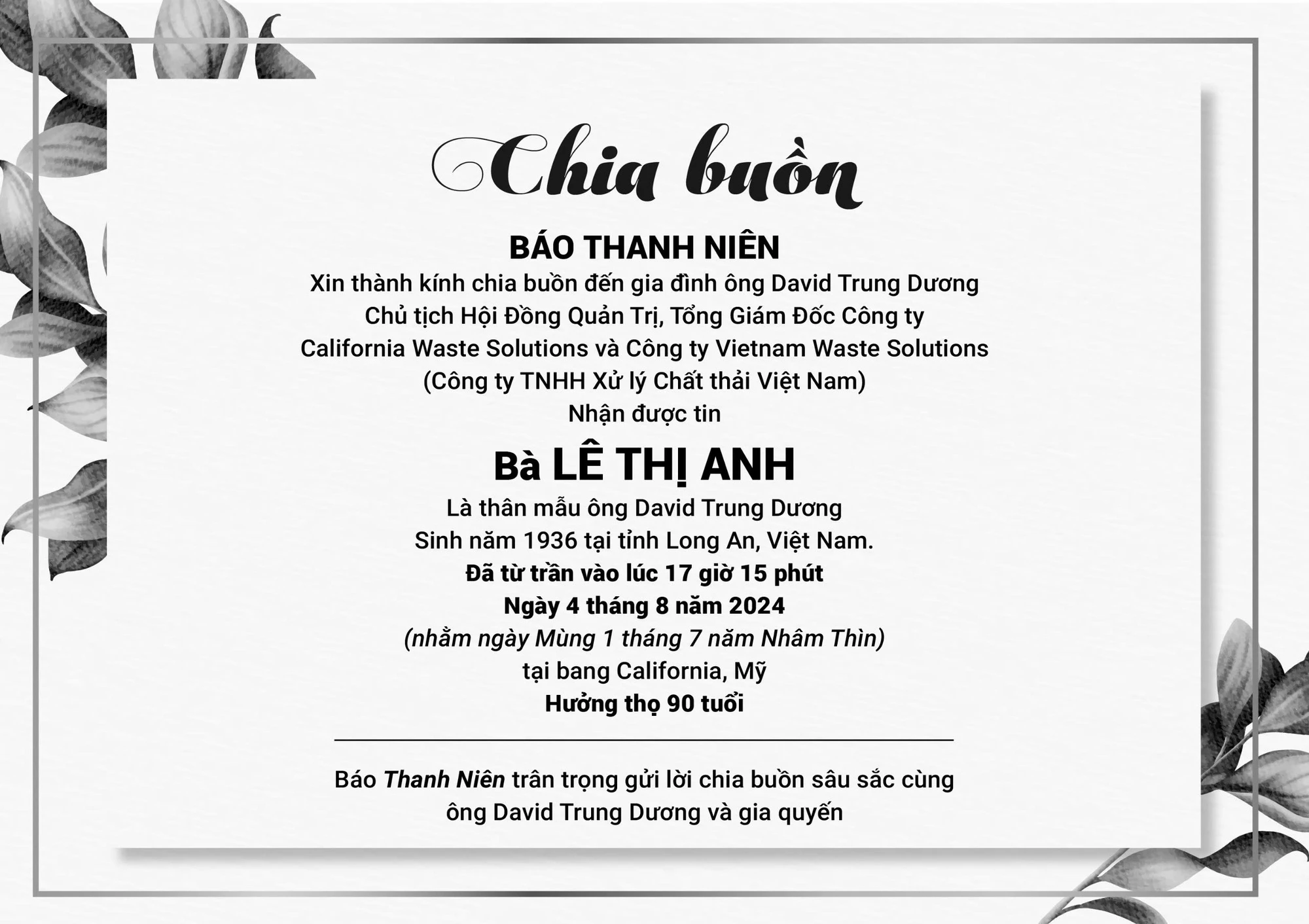 Chia buồn- Ảnh 1.