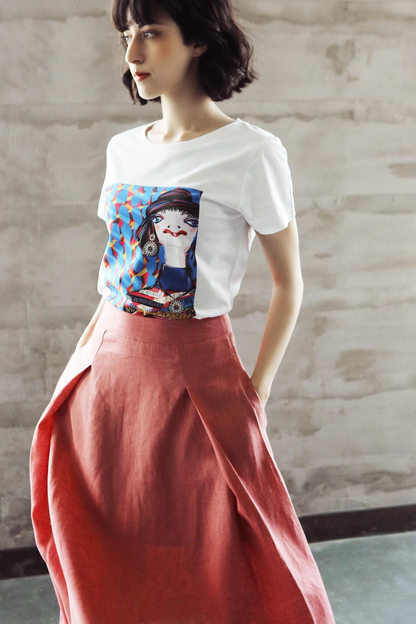 រ៉ូបធ្វើពីក្រណាត់ទេសឯក និងកប្បាសក្លាយជានិន្នាការក្តៅ - រូបថត 9 ។ Váy suông từ linen, cotton thành xu hướng hot- Ảnh 9.