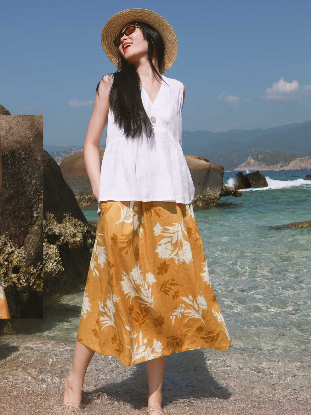 فستان الكتان، القطعة الأكثر تنوعا وعملية في خزانة ملابسك - صورة 9. Váy suông linen, trang phục đa năng và thiết thực nhất tủ đồ- Ảnh 9.