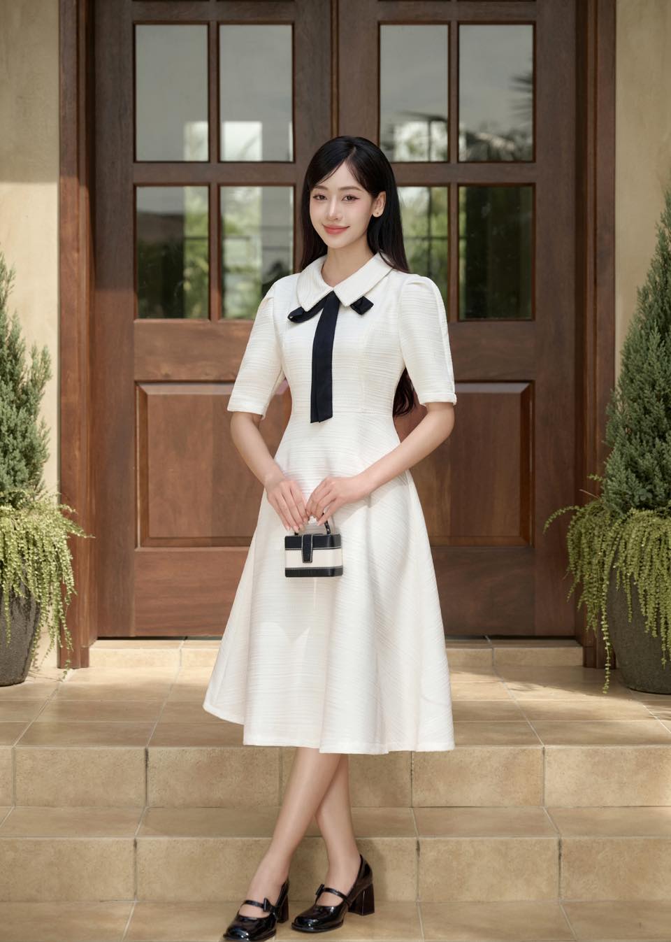 Tvídová móda „vtrhla“ do prvních podzimních dnů – Foto 3. Thời trang dạ tweed 'đổ bộ' những ngày đầu thu- Ảnh 3.