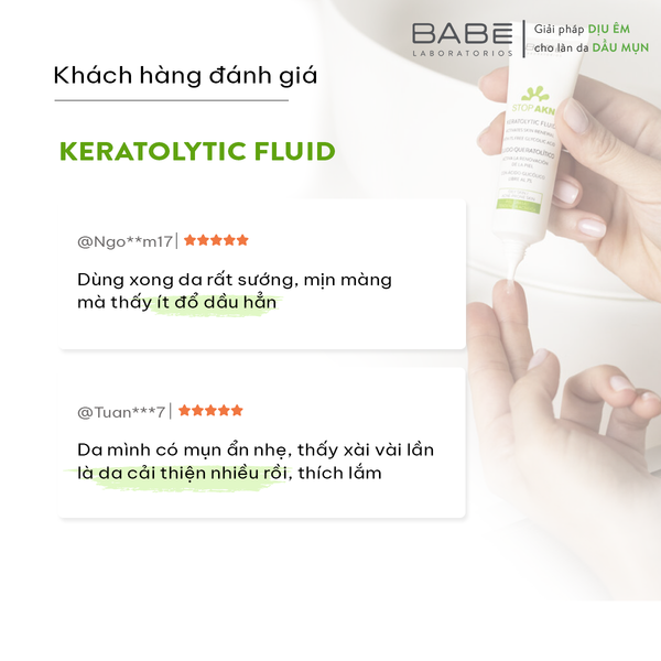 Tẩy tế bào chết Babe Stop AKN Keratolytic Fluid Activates Skin Renewal –  Chợ Tình Của Boo