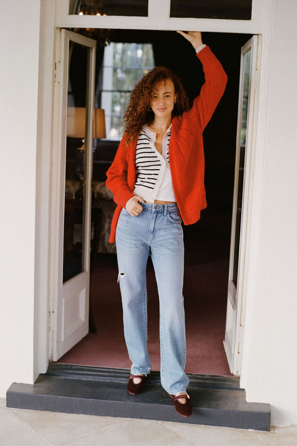 Contando histórias de outono com cardigan feminino - Foto 5. Kể chuyện mùa thu cùng áo cardigan nữ tính- Ảnh 5.