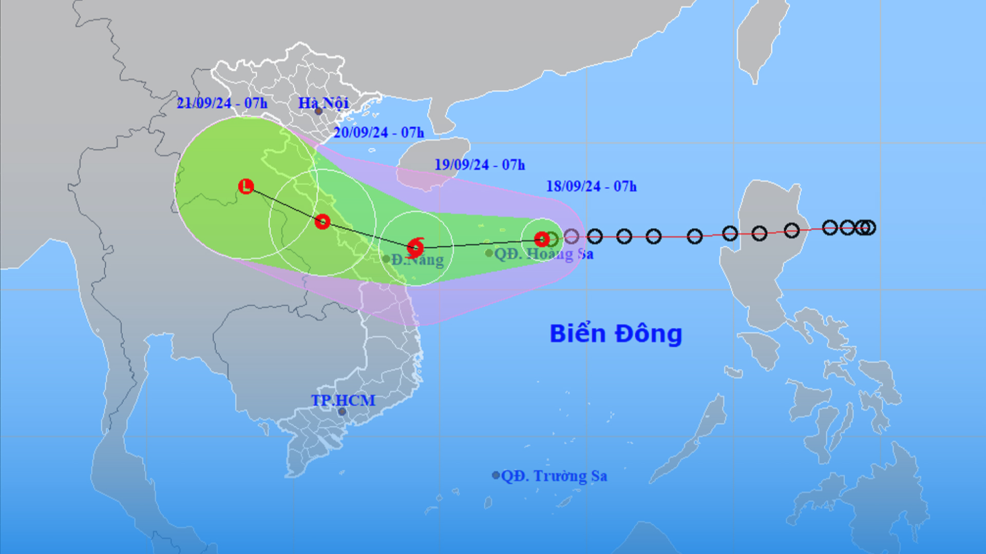 [CẬP NHẬT BÃO SỐ 4] Áp thấp nhiệt đới cách Hoàng Sa 220 km- Ảnh 1.