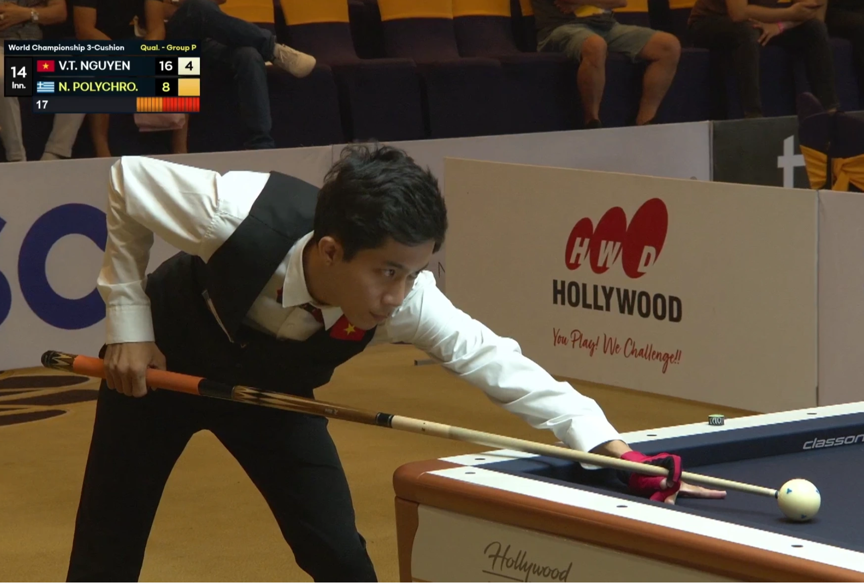 World Championship Billiards 3 băng: Cơ thủ Nguyễn Văn Tài tiếp tục gây sốc- Ảnh 1.