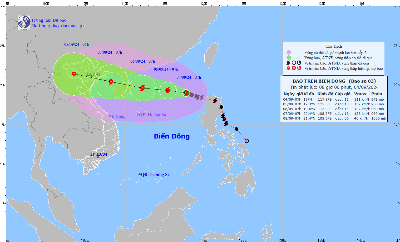 Bão số 3: Sóng biển cao 11 m, hướng thẳng Nam Định - Thái Bình- Ảnh 1.