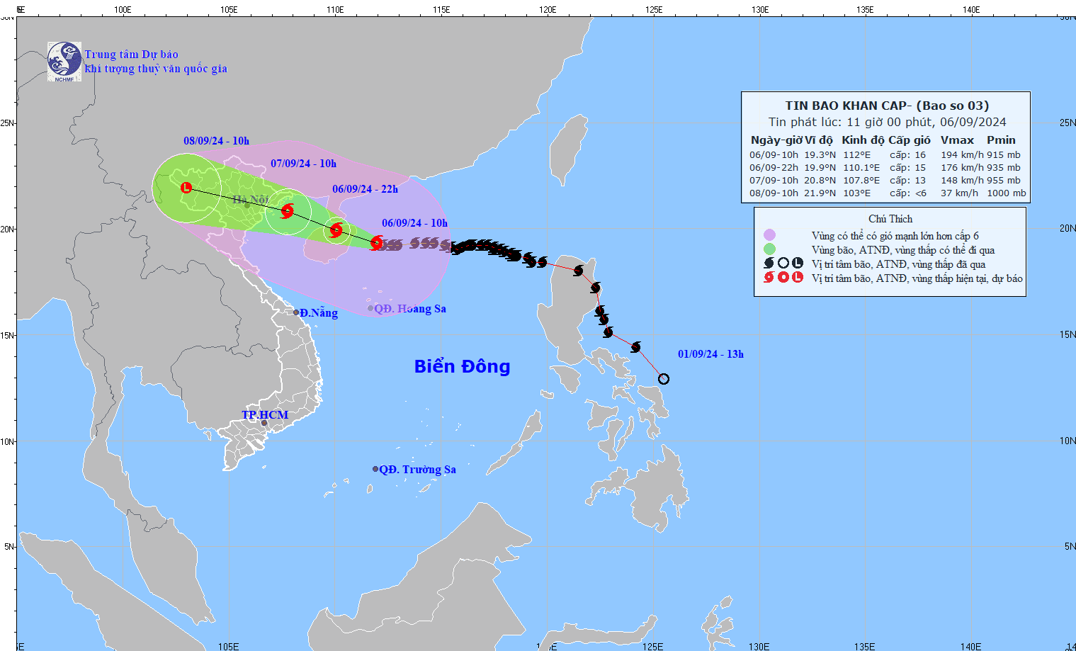 Siêu bão Yagi hướng thẳng Quảng Ninh - Nam Định- Ảnh 1.