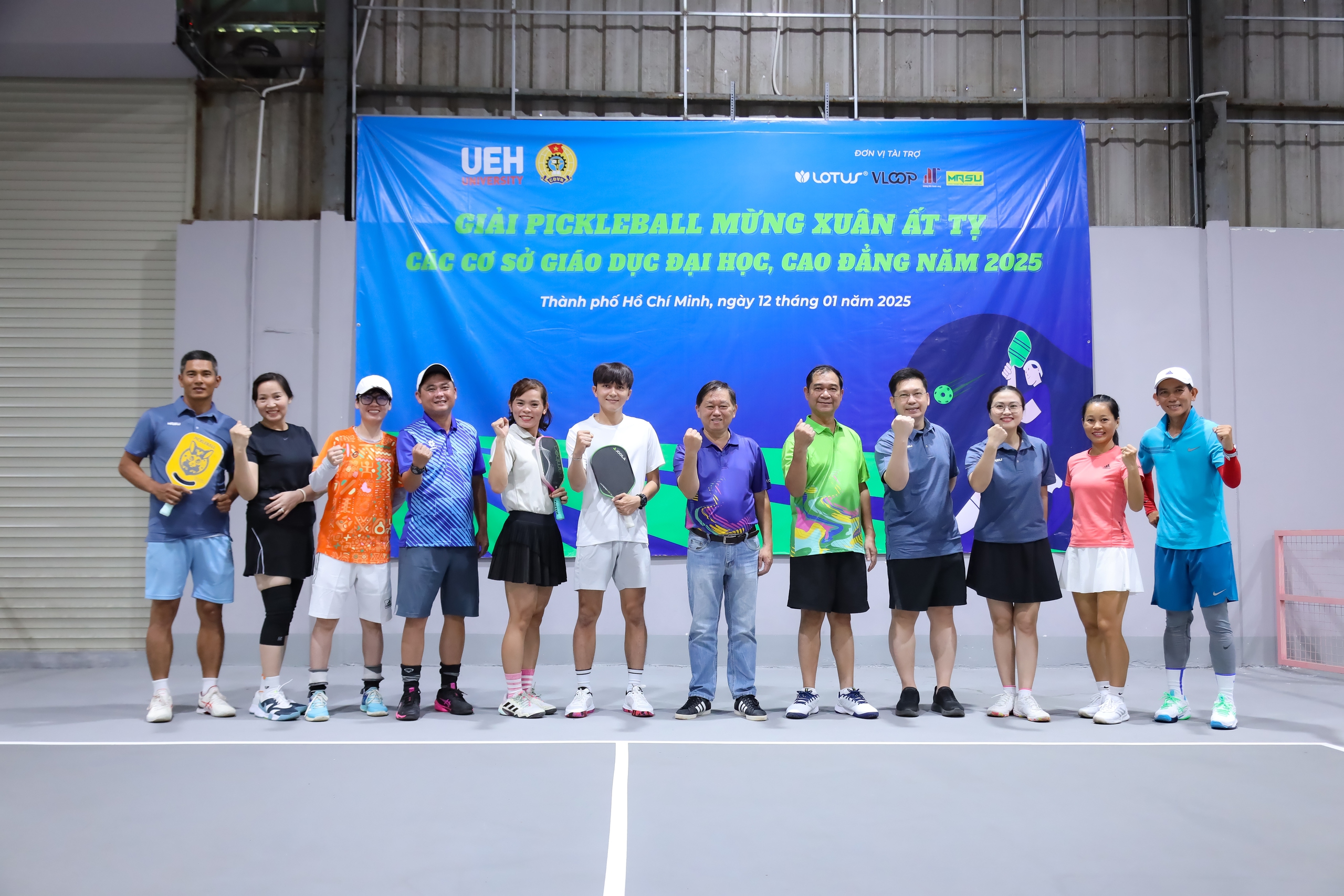 Sôi nổi giải pickleball các cơ sở giáo dục ĐH, CĐ mừng xuân Ất Tỵ 2025- Ảnh 1.