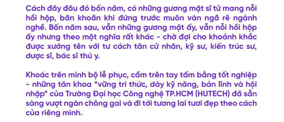 Muôn màu cảm xúc “ngày rời tổ” tại HUTECH: Ngày nào sĩ tử, nay là tân khoa- Ảnh 1.