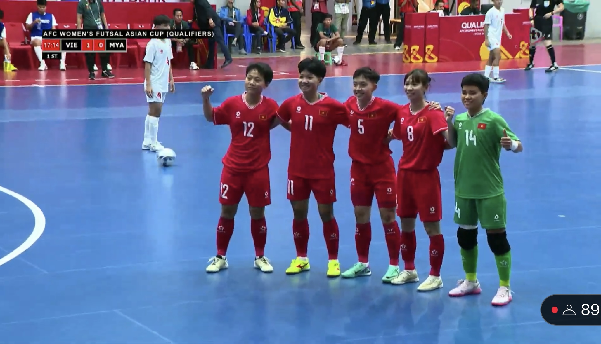 Đội tuyển futsal nữ Việt Nam thắng đậm Myanmar trận ra quân giải châu Á: K’Thủa rất hay!- Ảnh 2.