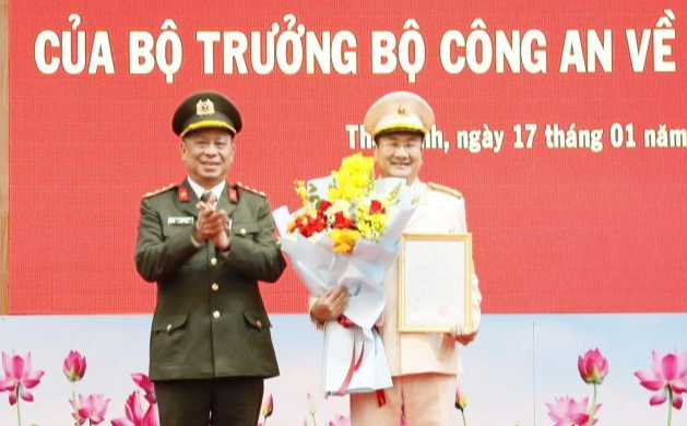 Trưởng công an huyện được bổ nhiệm làm Phó giám đốc Công an tỉnh Thái Bình- Ảnh 1.