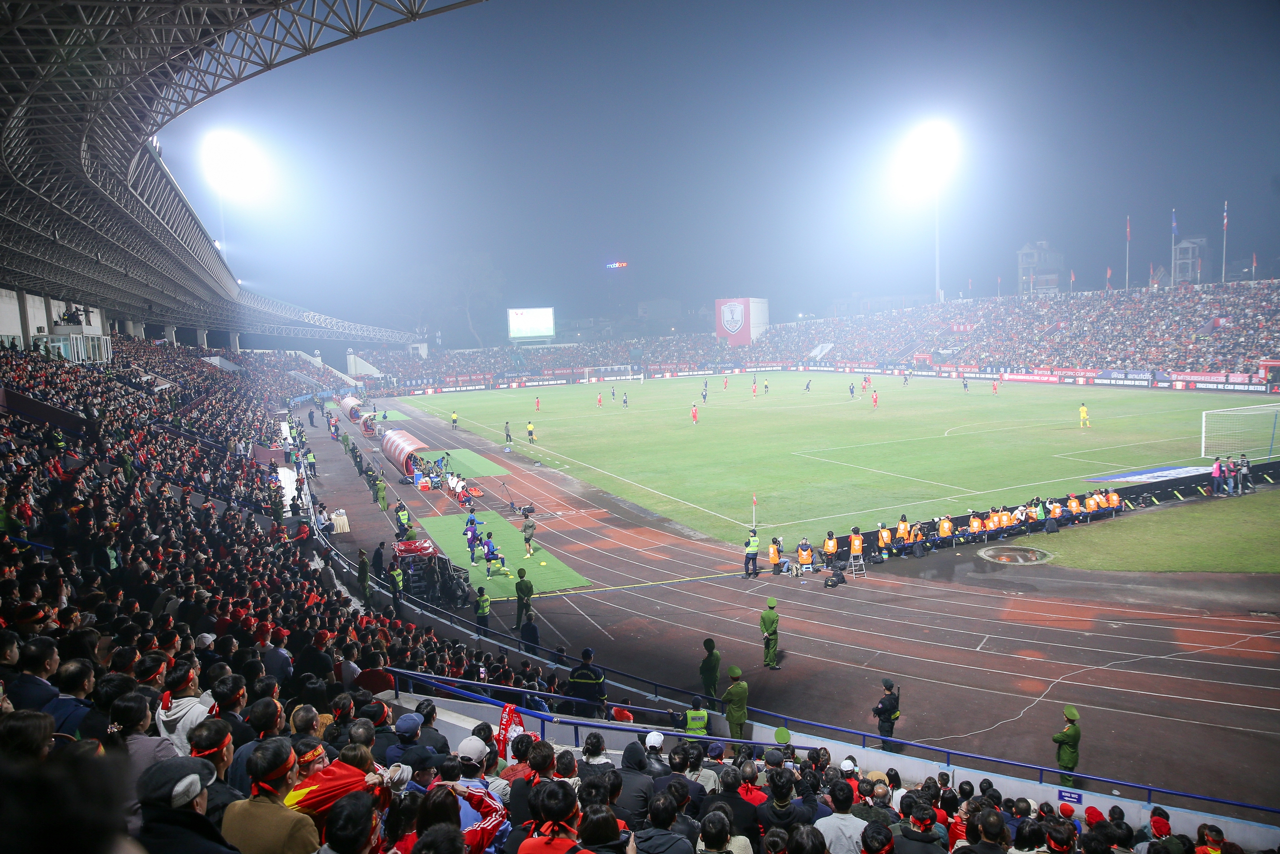 Panorama of Viet Tri Stadium with a capacity of 20,000 spectators