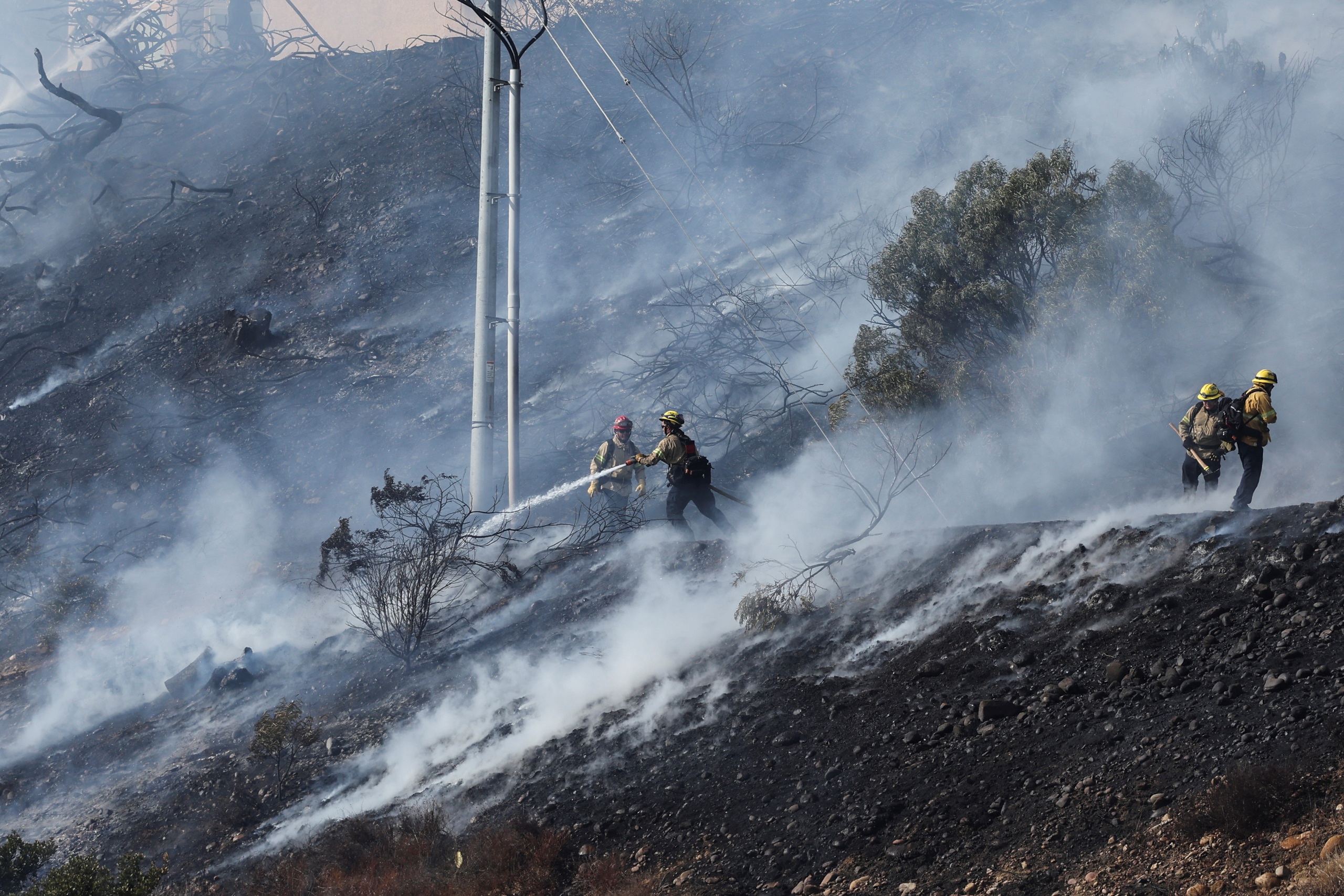 More new forest fires amid strong winds in California - Photo 3.