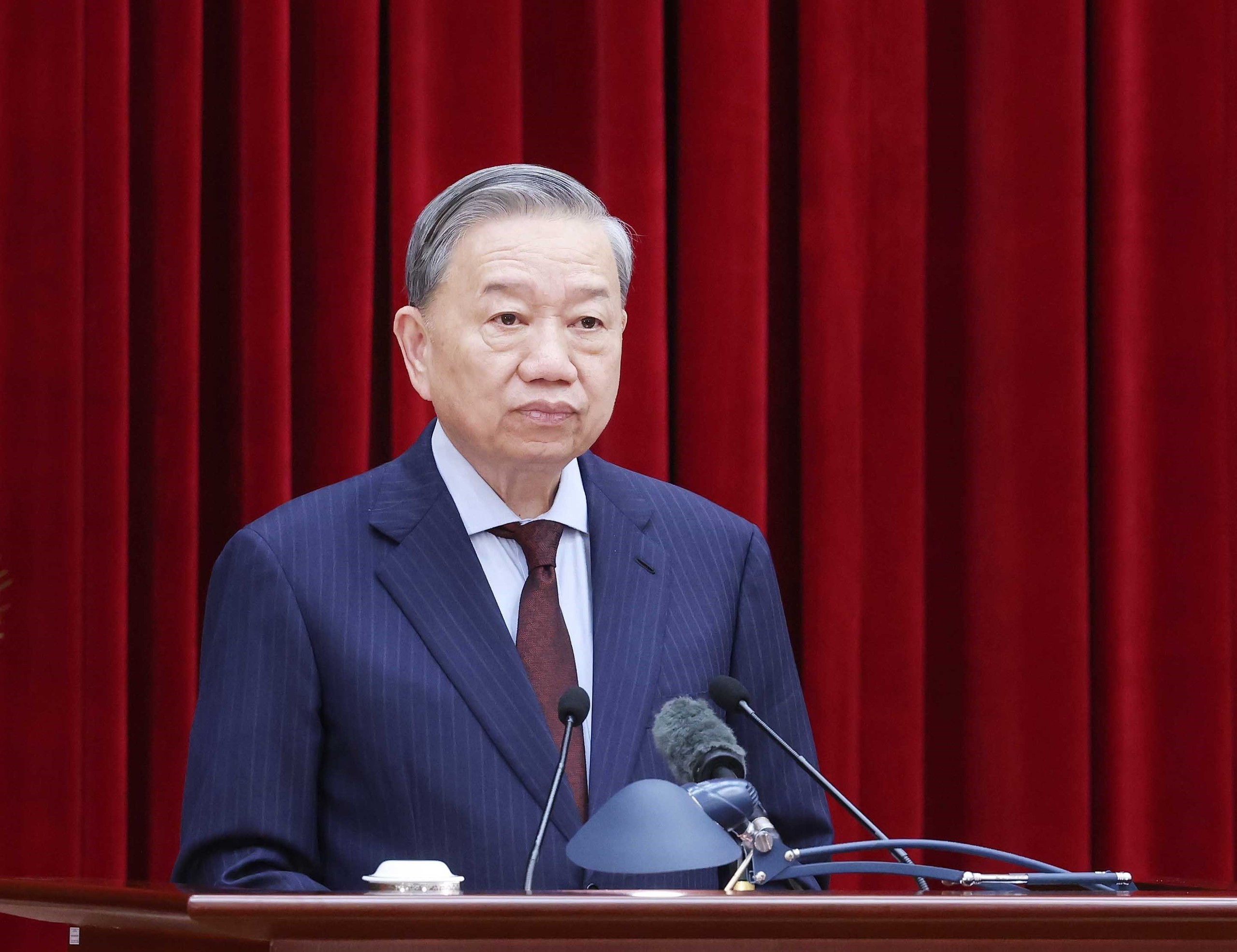 Ph&aacute;t biểu khai mạc của Tổng B&iacute; thư T&ocirc; L&acirc;m tại Hội nghị Ban Chấp h&agrave;nh T.Ư Đảng kh&oacute;a XIII- Ảnh 1.