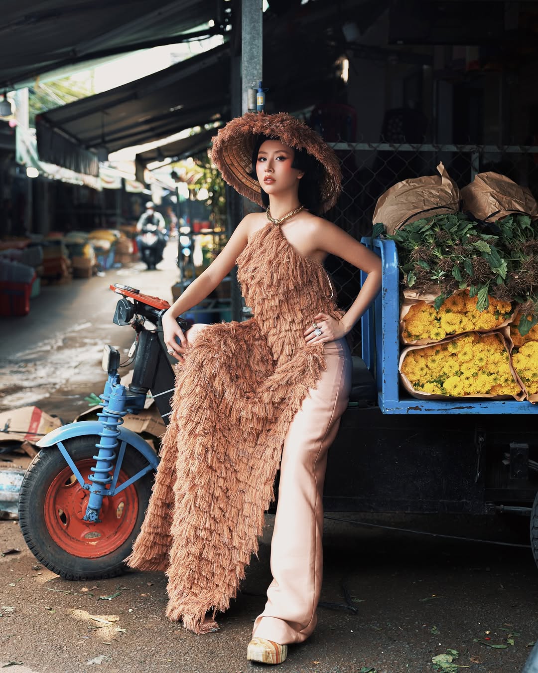 Μάθετε το στυλ μόδας «καλωσορίσματος της άνοιξης» των Βιετναμέζικων καλλονών - Φωτογραφία 7. Học hỏi phong cách thời trang ‘chào xuân’ của các mỹ nhân Việt- Ảnh 7.