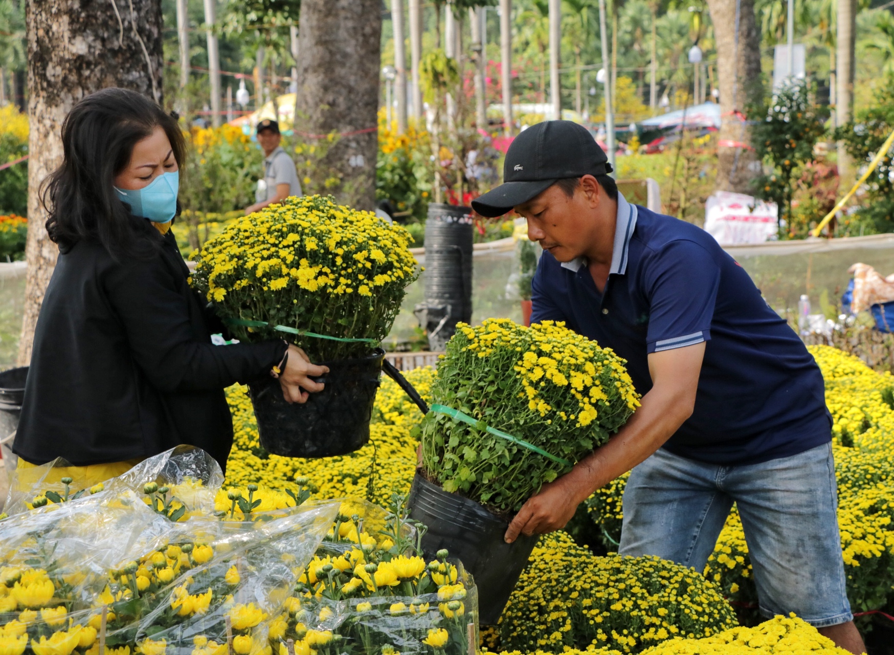 Khóc cười bán hoa tết ở TP.HCM: 'Giao thừa, thà đập bỏ hơn bán giá rẻ mạt!'- Ảnh 4.