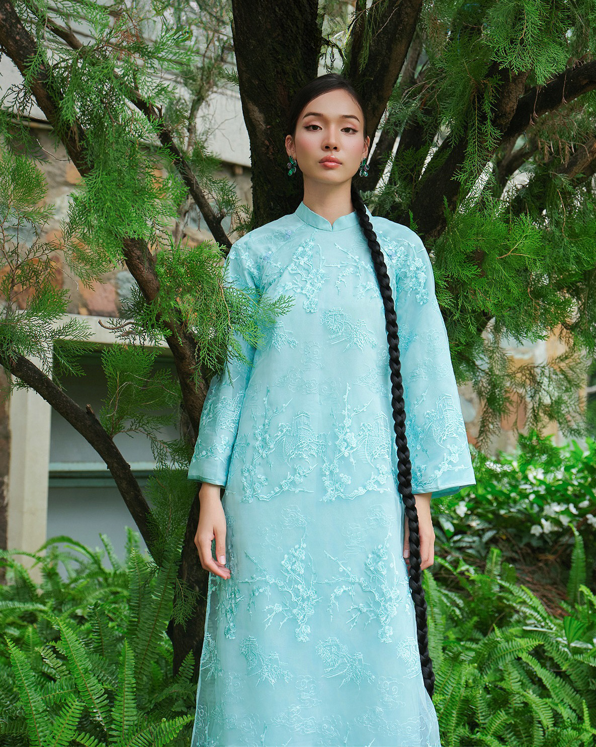 As cores exclusivas do Ao Dai são indispensáveis para o feriado do Tet - Foto 3. Những gam màu áo dài đặc sắc không thể thiếu cho ngày tết- Ảnh 3.