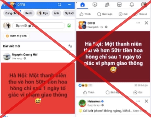 Công an bác tin 'thanh niên thu về 50 triệu sau 1 ngày tố giác vi phạm giao thông'- Ảnh 1.