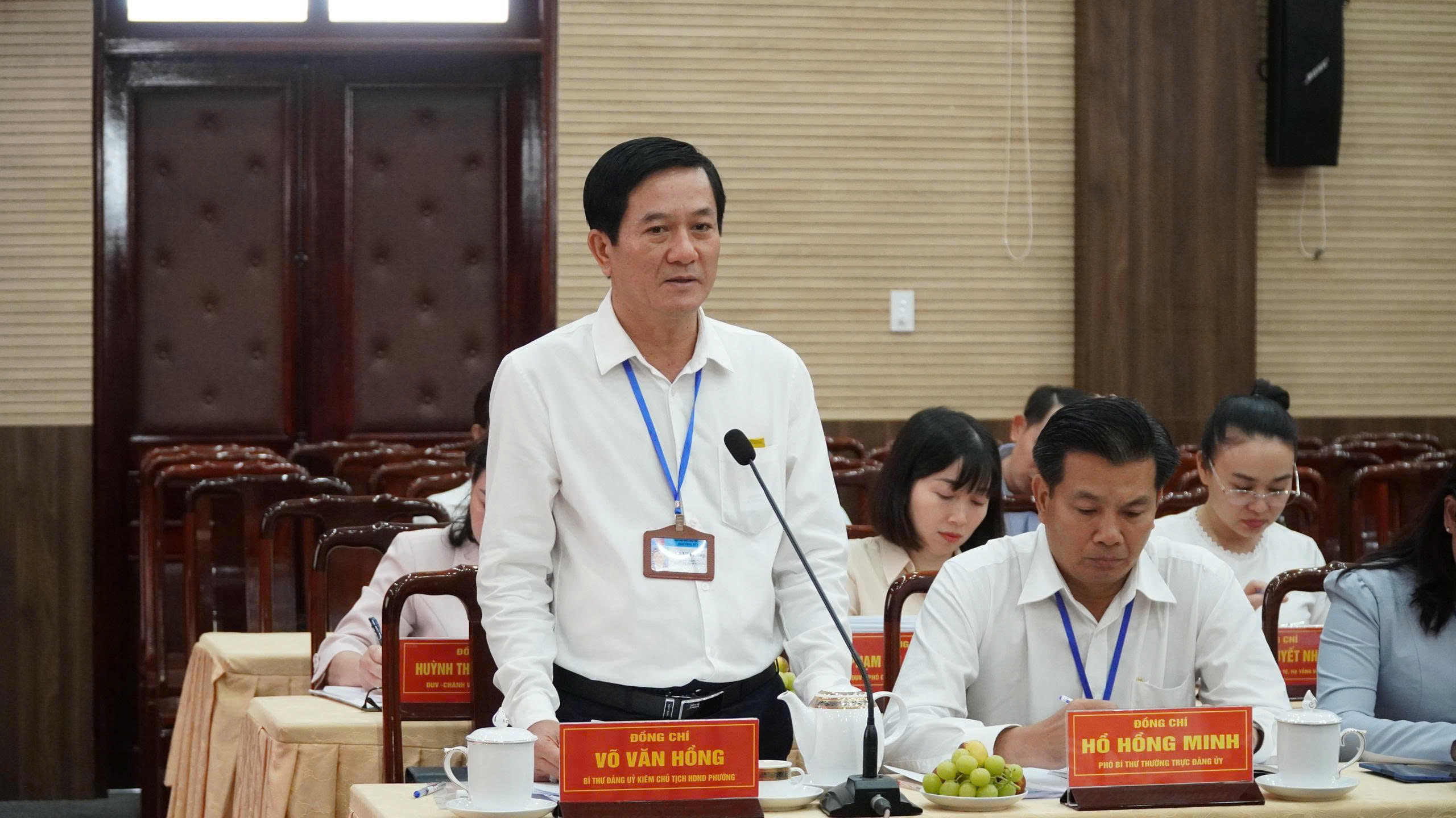 Bí thư Trần Lưu Quang làm việc với phường Dĩ An đông dân nhất TP.HCM - Ảnh 2.