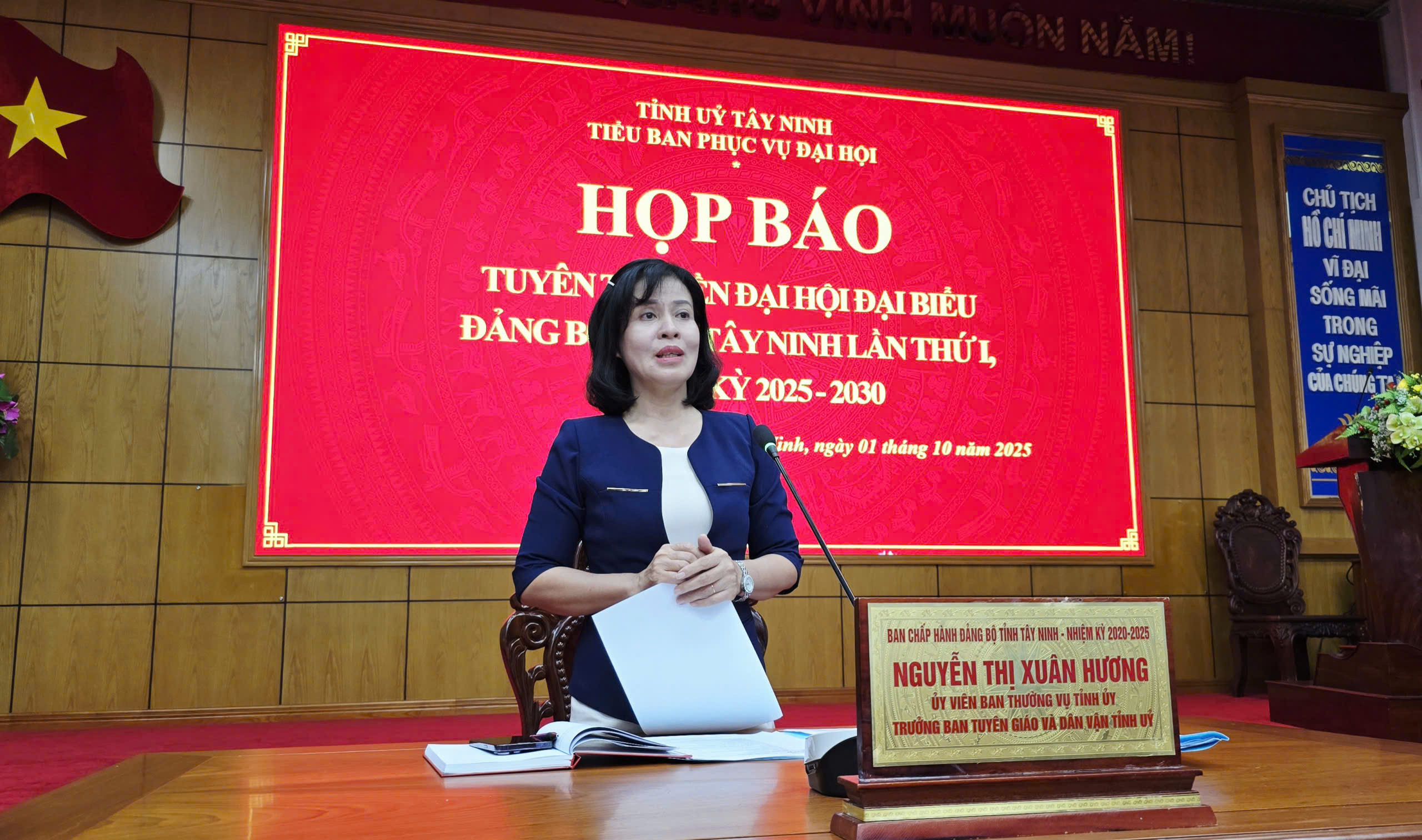 Ứng dụng công nghệ toàn diện phục vụ Đại hội Đảng bộ tỉnh Tây Ninh lần I - Ảnh 1.
