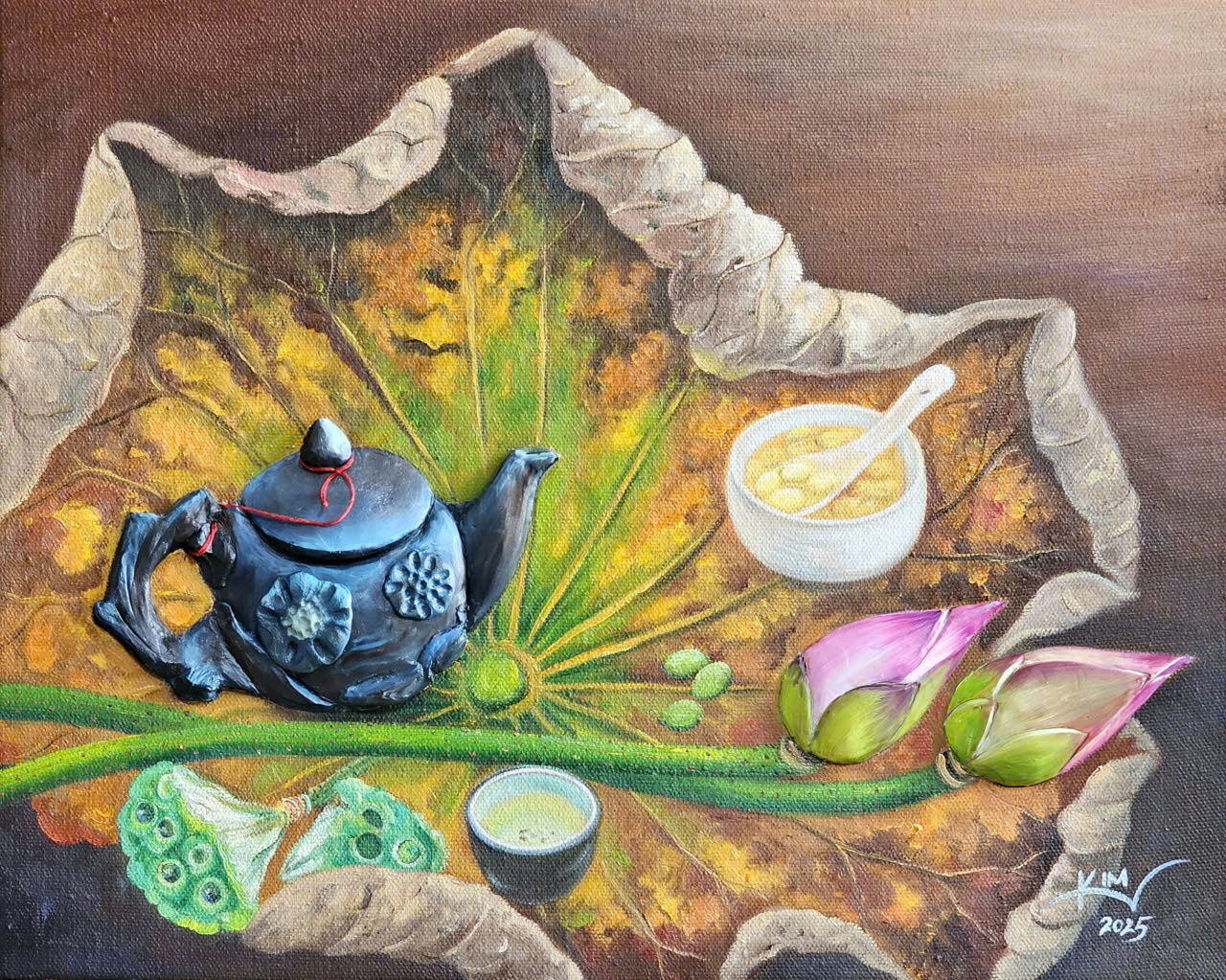 Bất ngờ xem tranh sơn dầu đắp nổi 3D của họa sĩ Trương Kim tại TP.HCM - Ảnh 8.