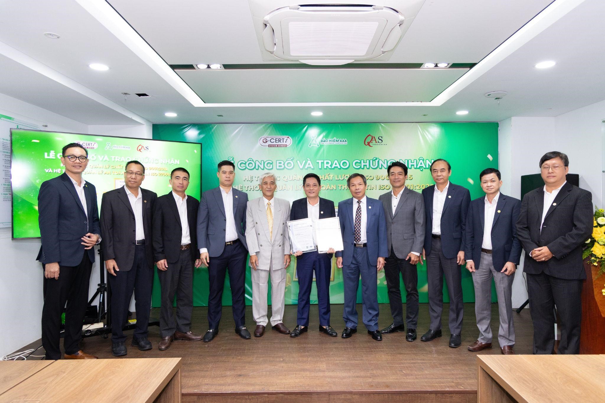 Bảo hiểm AAA tự hào đạt chứng nhận ISO 9001:2015 và ISO/IEC 27001:2022- Ảnh 1. Bảo hiểm AAA tự hào đạt chứng nhận ISO 9001:2015 và ISO/IEC 27001:2022- Ảnh 1.