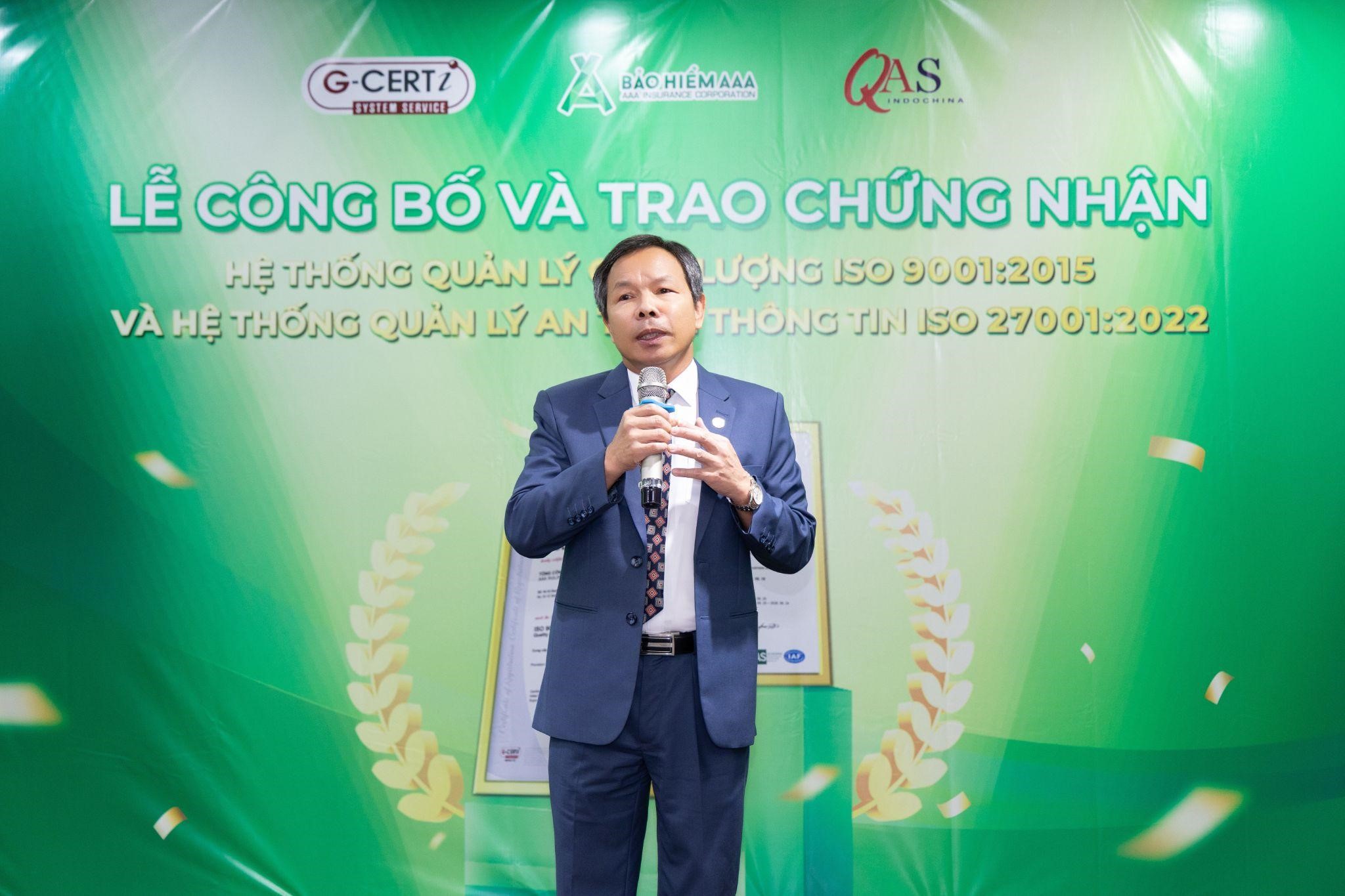 Bảo hiểm AAA tự hào đạt chứng nhận ISO 9001:2015 và ISO/IEC 27001:2022- Ảnh 2. Bảo hiểm AAA tự hào đạt chứng nhận ISO 9001:2015 và ISO/IEC 27001:2022- Ảnh 2.