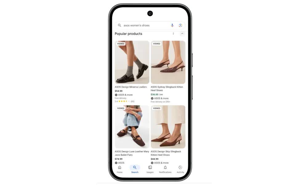 Google Tìm kiếm cho phép 'thử giày' ngay trên mạng - Ảnh 2.