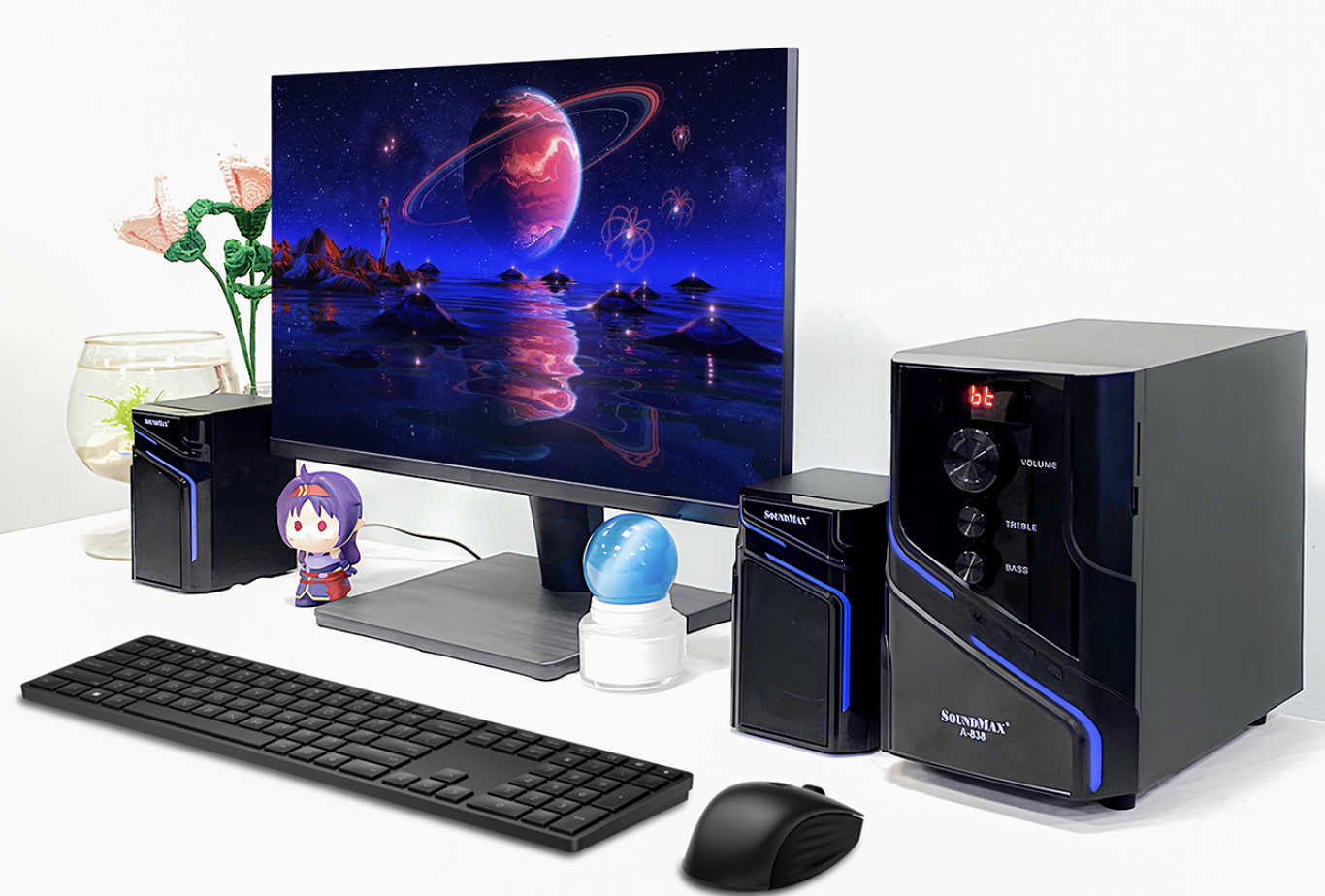 SoundMax ra mắt loa giải trí đa dụng A-838 - Ảnh 1.