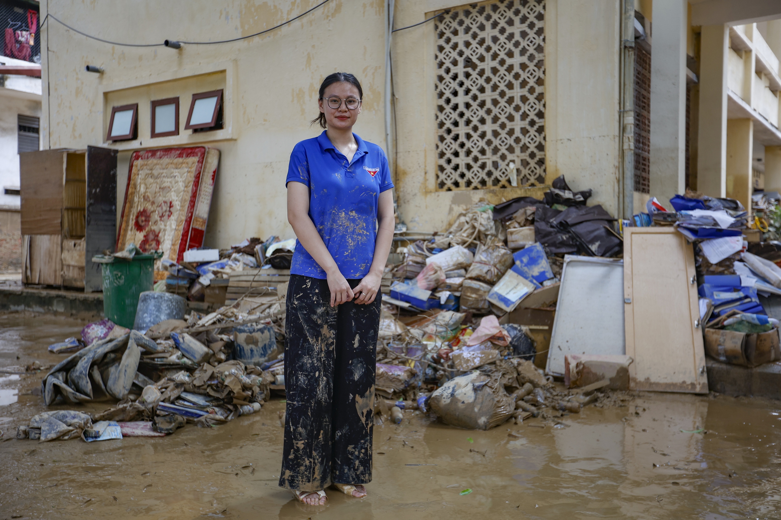 Hình ảnh Trường ĐH Sư phạm Thái Nguyên ngổn ngang sau lũ lịch sử- Ảnh 19. Hình ảnh Trường ĐH Sư phạm Thái Nguyên ngổn ngang sau lũ lịch sử- Ảnh 19.