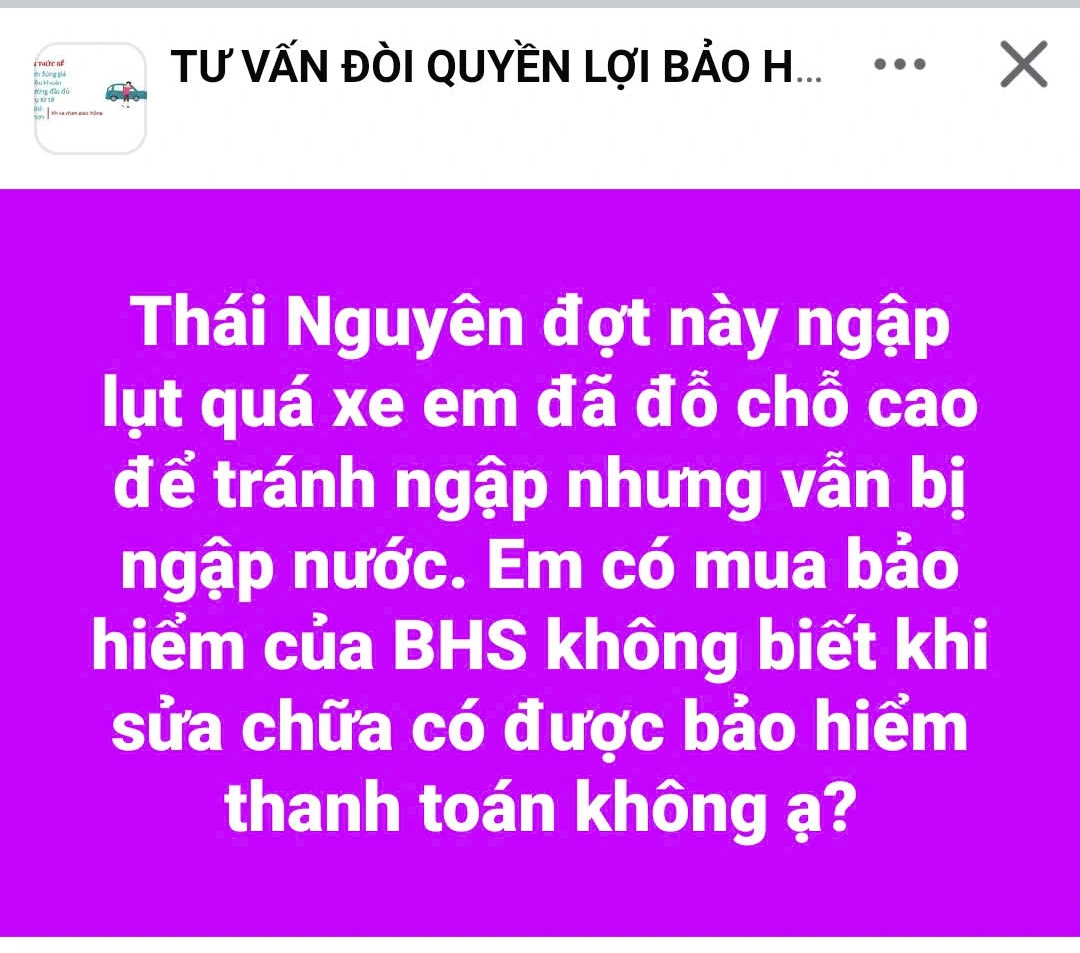 Ô tô hư hỏng nặng do ngập nước, bảo hiểm có bồi thường? - Ảnh 1.