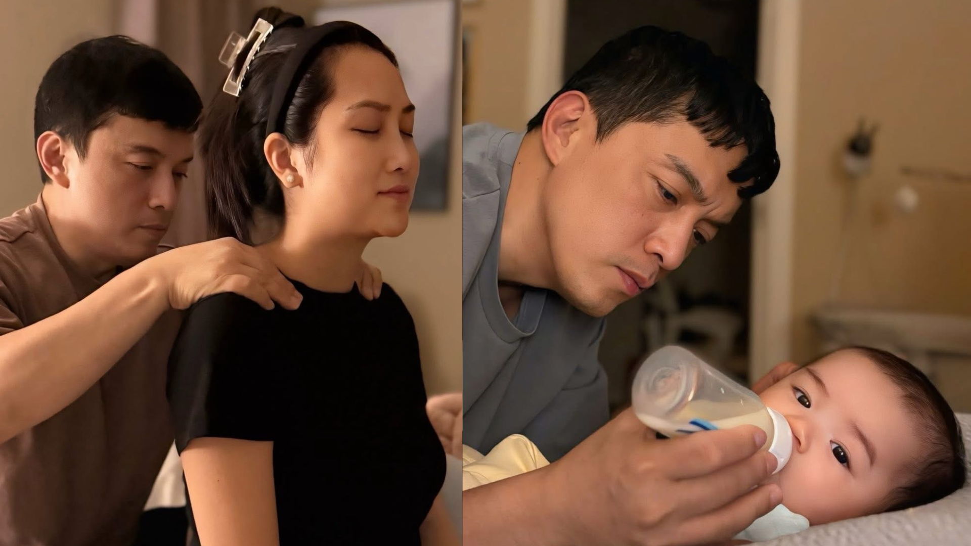 Lam Trường làm 'bố bỉm sữa' ở tuổi 51, không ngại thức đêm phụ vợ chăm con - Ảnh 1.