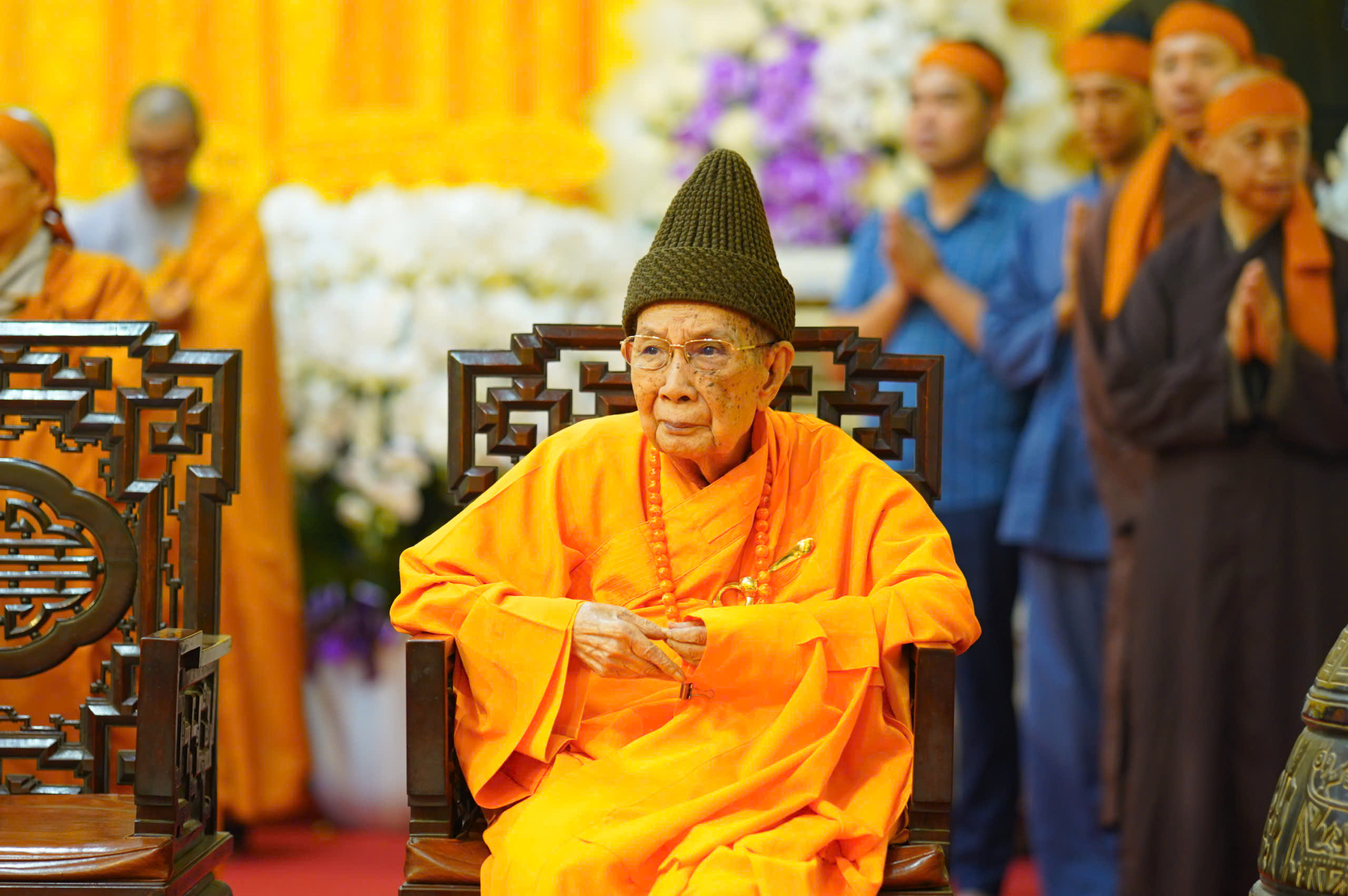 GHPGVN tiễn đưa kim quan trưởng lão hòa thượng Thích Trí Tịnh rời chùa Vĩnh Nghiêm - Ảnh 3.