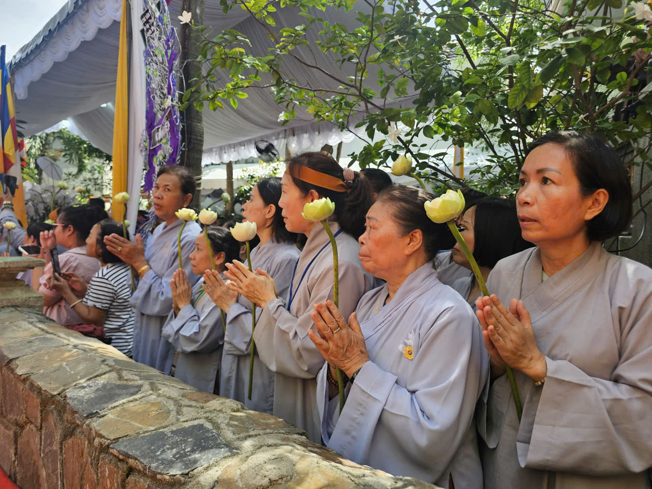 Kim quan trưởng lão hòa thượng Thích Trí Tịnh nhập tháp tại Vũng Tàu   - Ảnh 18.