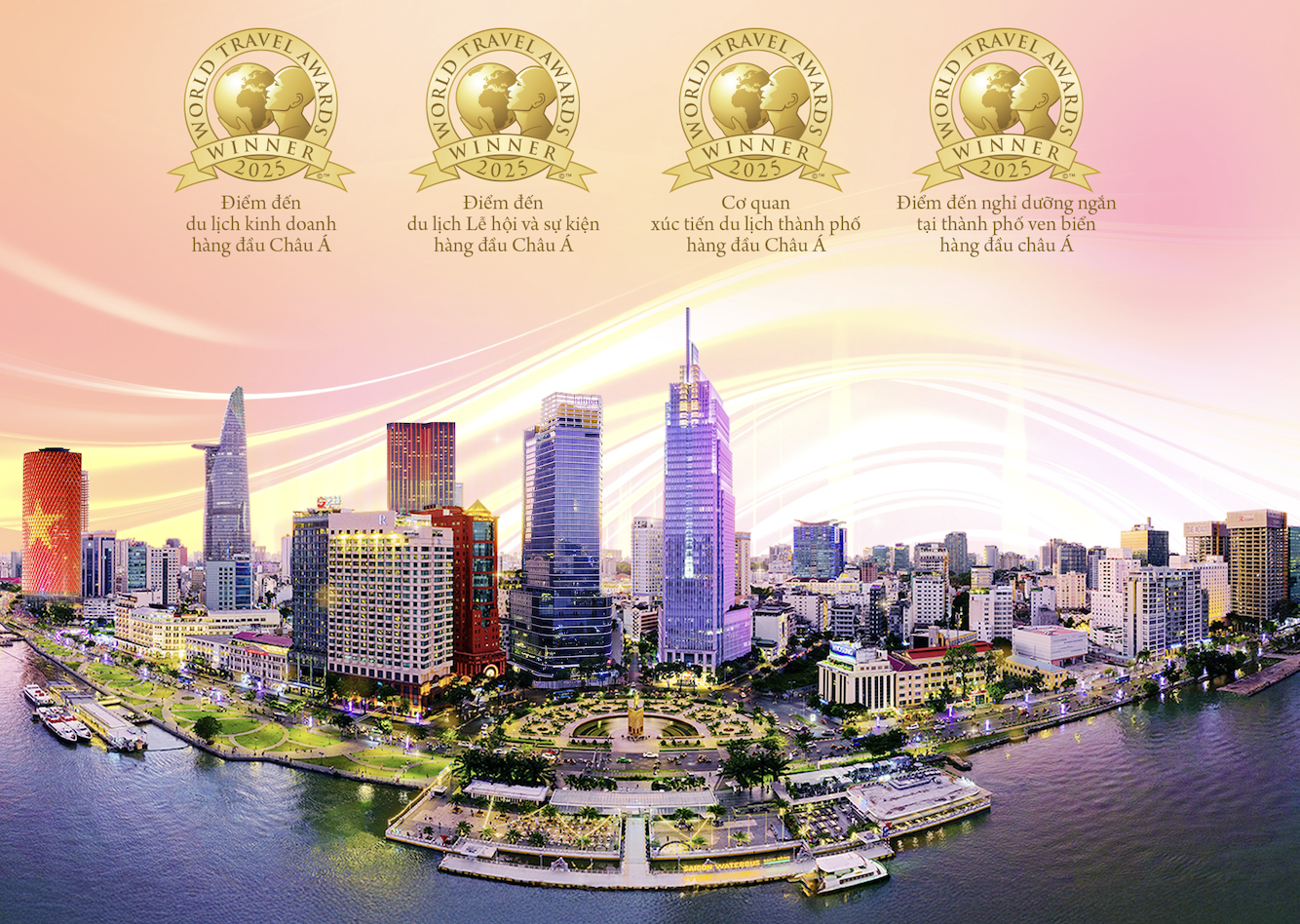 TP . HCM đạt Giải thưởng du lịch hàng đầu châu Á tại World Travel Awards 2025 - Ảnh 1. TP . HCM đạt Giải thưởng du lịch hàng đầu châu Á tại World Travel Awards 2025 - Ảnh 1.