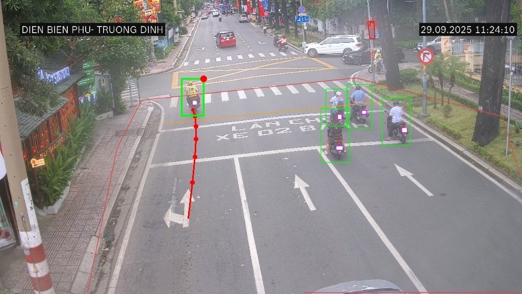 Camera AI của CSGT TP.HCM bắt lỗi rẽ trái khi đèn đỏ ở những giao lộ nào? - Ảnh 1.