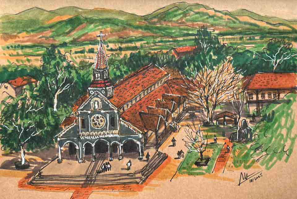 Nhà thờ làm từ gỗ cà chít được voi kéo từ rừng về- Ảnh 2. Nhà thờ làm từ gỗ cà chít được voi kéo từ rừng về- Ảnh 2.