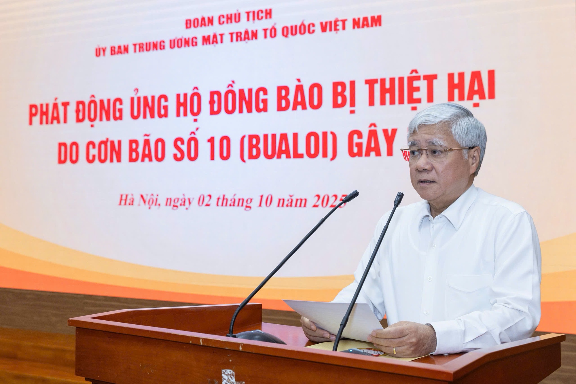 MTTQ VN phát động ủng hộ đồng bào bị thiệt hại do bão số 10 - Ảnh 2.