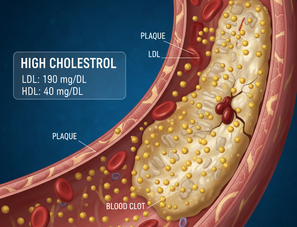 Điều gì xảy ra nếu mức cholesterol cao? - Ảnh 1.
