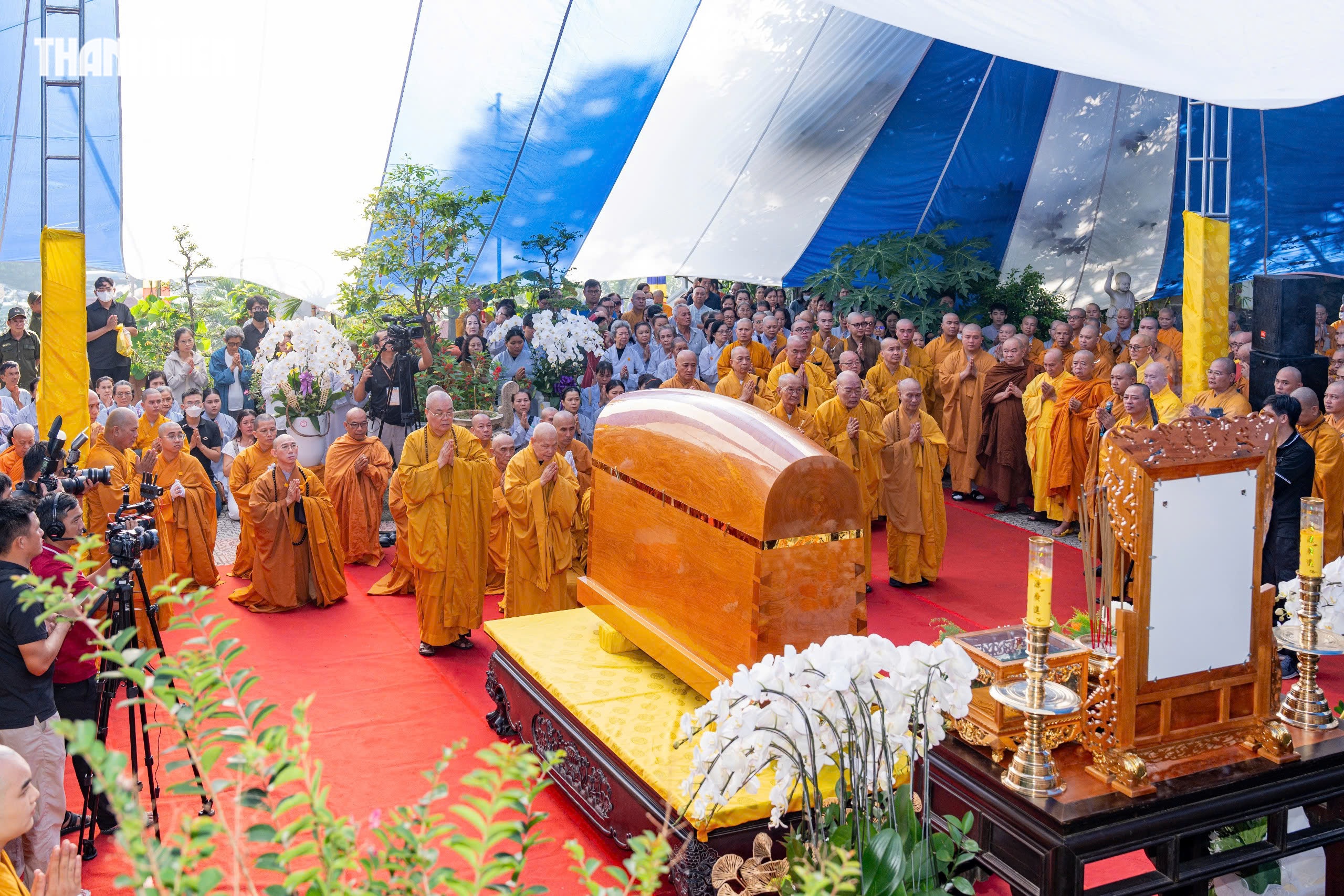 Lễ tr&agrave; tỳ, nhập bảo th&aacute;p trưởng l&atilde;o h&ograve;a thượng Th&iacute;ch Từ Th&ocirc;ng ở ch&ugrave;a Thanh Sơn - Ảnh 7.