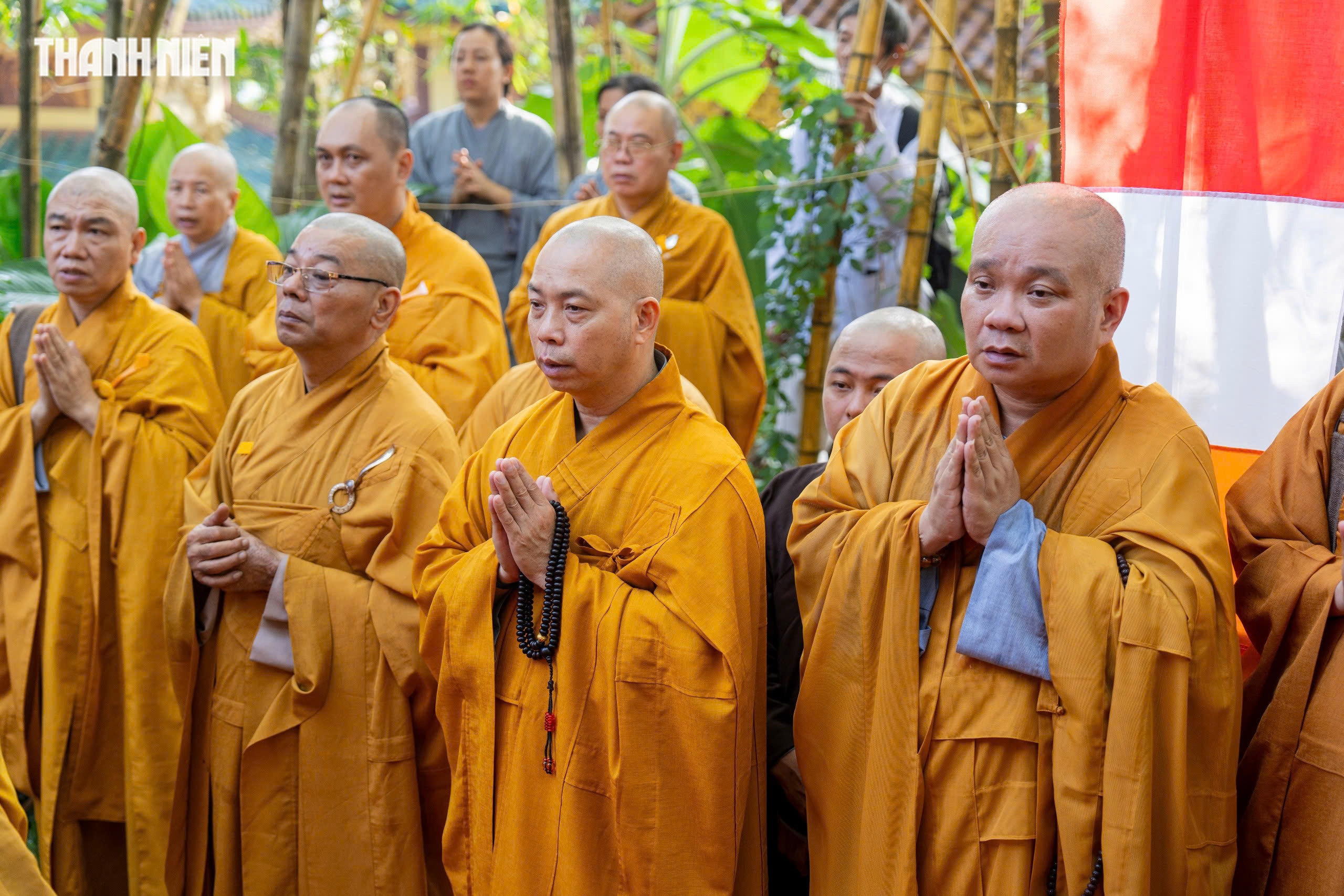 Lễ tr&agrave; tỳ, nhập bảo th&aacute;p trưởng l&atilde;o h&ograve;a thượng Th&iacute;ch Từ Th&ocirc;ng ở ch&ugrave;a Thanh Sơn - Ảnh 11.