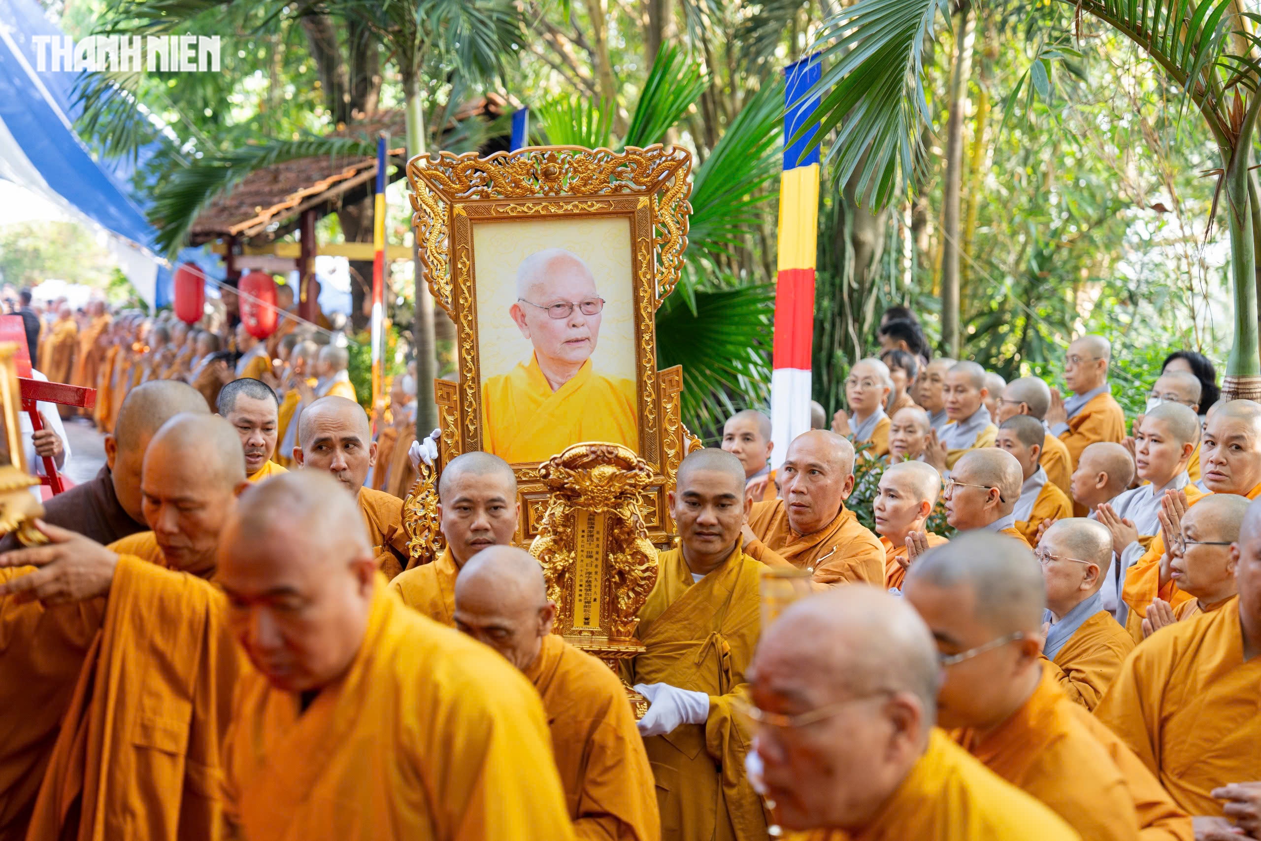 Lễ tr&agrave; tỳ, nhập bảo th&aacute;p trưởng l&atilde;o h&ograve;a thượng Th&iacute;ch Từ Th&ocirc;ng ở ch&ugrave;a Thanh Sơn - Ảnh 6.