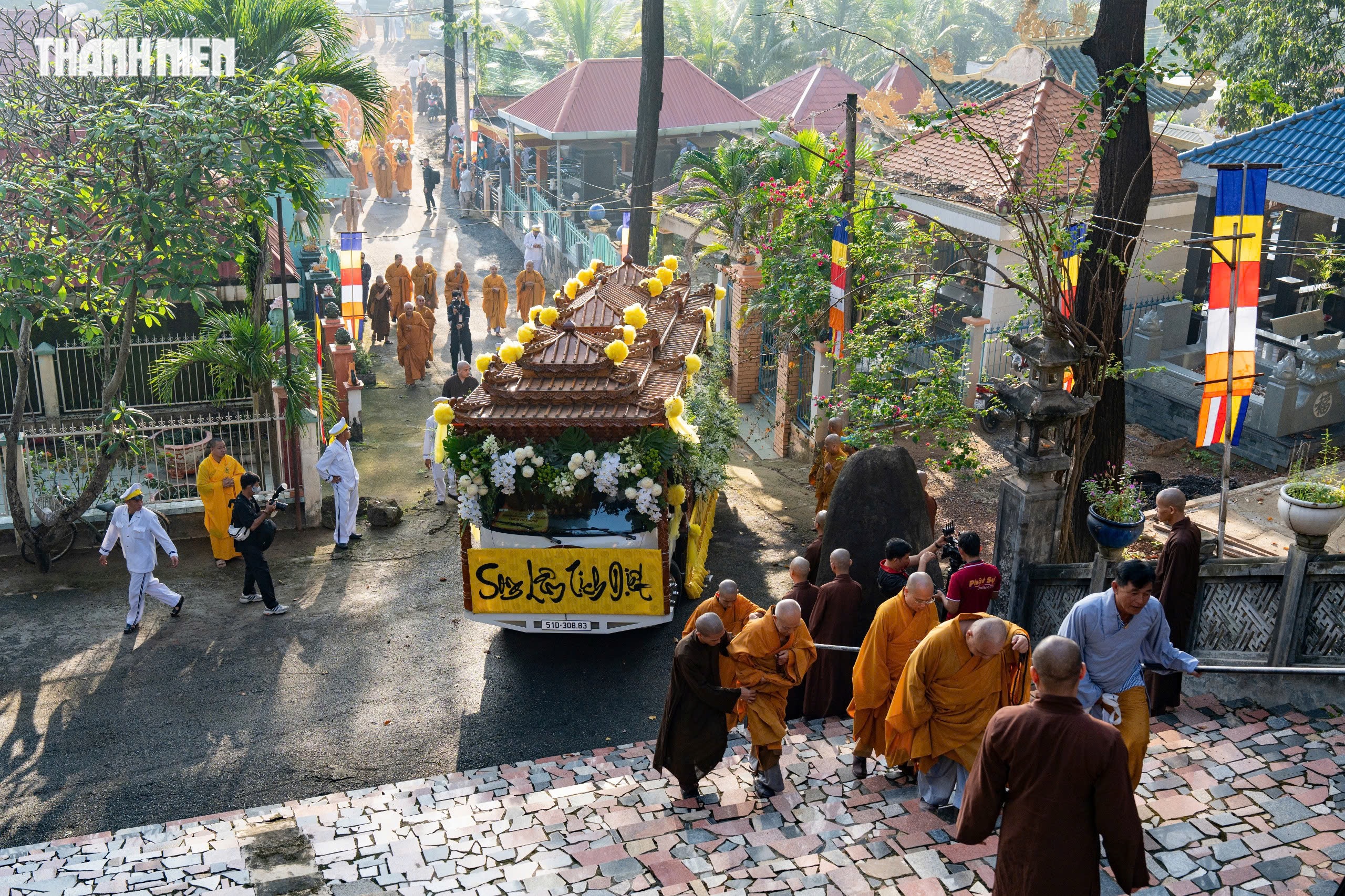 Lễ tr&agrave; tỳ, nhập bảo th&aacute;p trưởng l&atilde;o h&ograve;a thượng Th&iacute;ch Từ Th&ocirc;ng ở ch&ugrave;a Thanh Sơn - Ảnh 5.