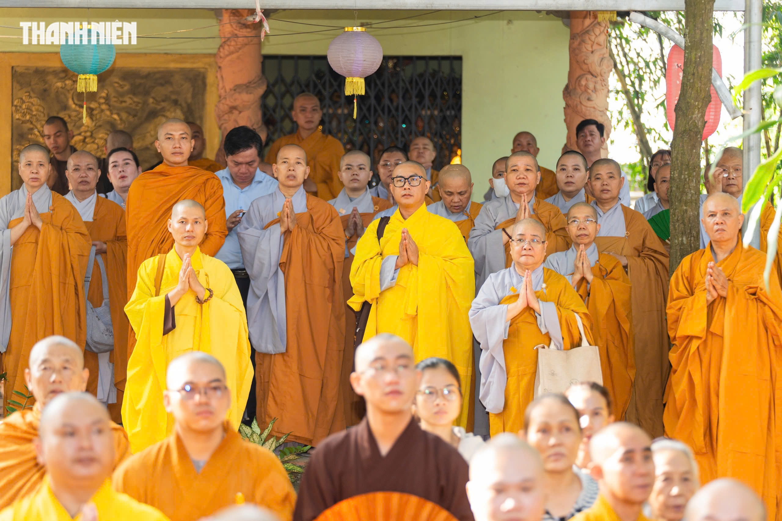 Lễ tr&agrave; tỳ, nhập bảo th&aacute;p trưởng l&atilde;o h&ograve;a thượng Th&iacute;ch Từ Th&ocirc;ng ở ch&ugrave;a Thanh Sơn - Ảnh 12.