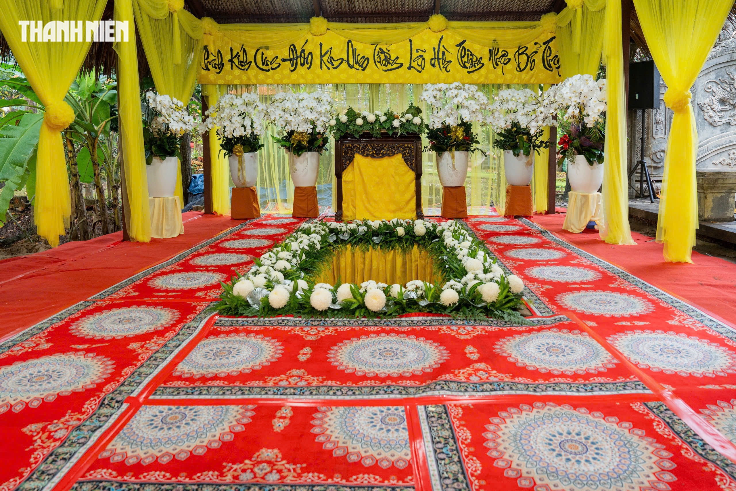 Lễ tr&agrave; tỳ, nhập bảo th&aacute;p trưởng l&atilde;o h&ograve;a thượng Th&iacute;ch Từ Th&ocirc;ng ở ch&ugrave;a Thanh Sơn - Ảnh 3.