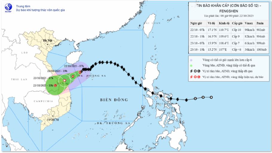 Sẵn sàng thiết lập sở chỉ huy tiền phương ứng phó bão số 12 - Ảnh 1.